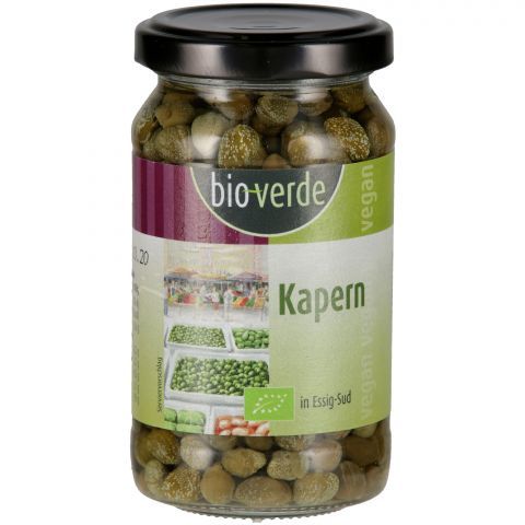 Kapern `alla Calabrese` in Essig-Sud (bio-verde)
