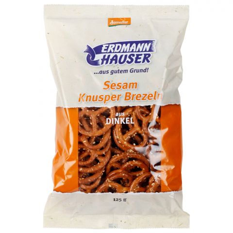 Dinkel-Knusperbrezel, mit Sesam (Erdmannhauser)