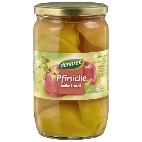 Pfirsiche, halbe Frucht (dennree)
