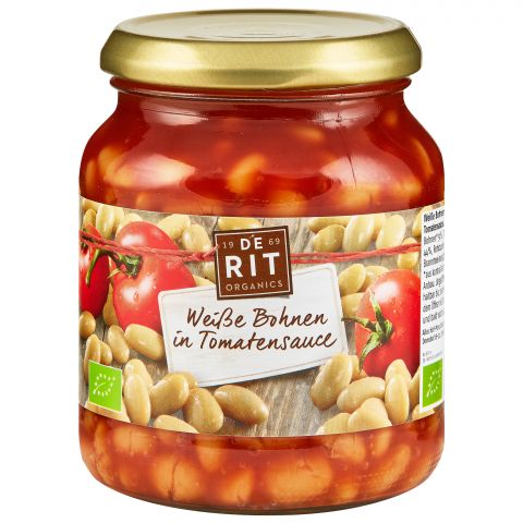 Wei�e Bohnen, in Tomatenso�e (De Rit)