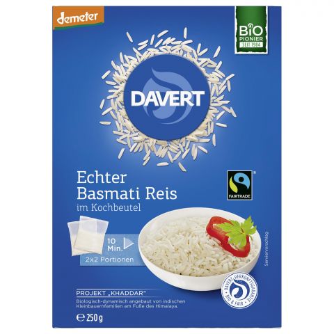Basmati Reis im Kochbeutel wei� (Davert)