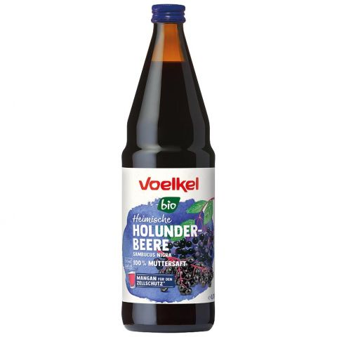 Holundersaft Wildfrucht, 100% Muttersaft (Voelkel)