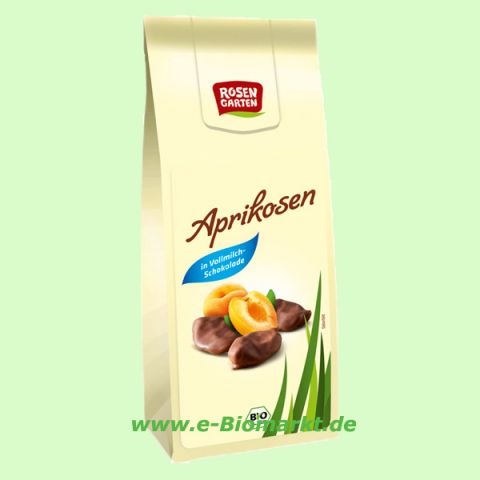 Aprikosen, mit Vollmilchschokolade (Rosengarten)