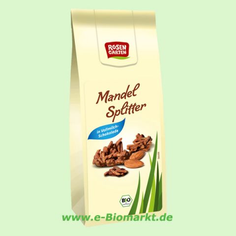 Mandelsplitter, mit Vollmilchschokolade (Rosengarten)