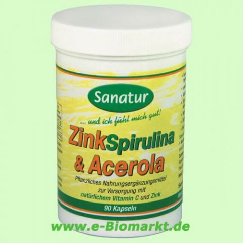 ZinkSpirulina & Acerola (Sanatur)