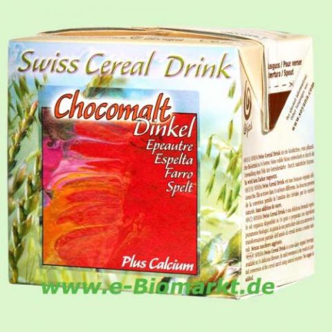 Swiss Cereal-Drink Dinkel Chocomalt plus Calcium (Soyana)
