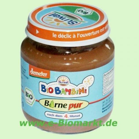 Birne pur, nach dem 4. Monat (Sunval)