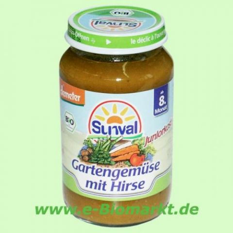 Gartengem�se mit Hirse, ab dem 8. Monat (Sunval)