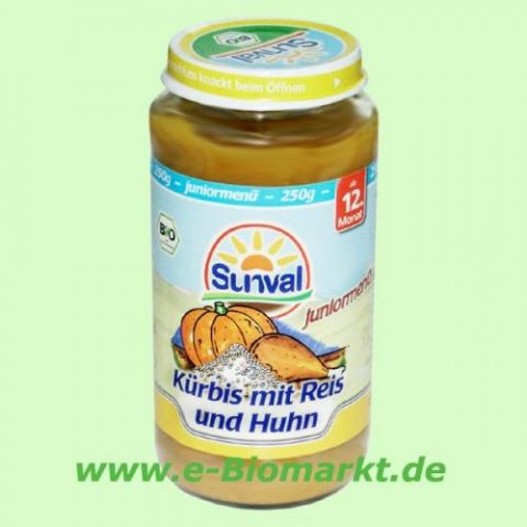 K�rbis mit Reis und Huhn, nach dem 12. Monat (Sunval)