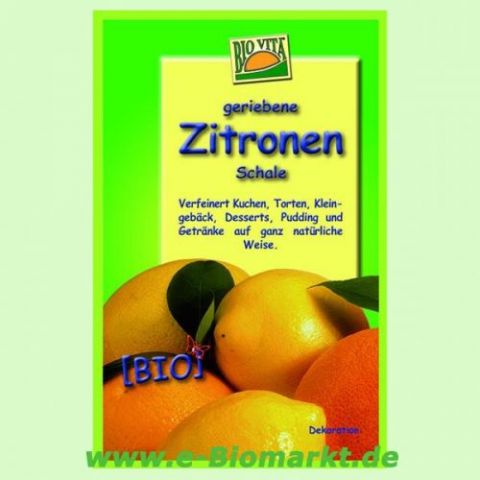 Zitronenschalen, gemahlen (Bio Vita)