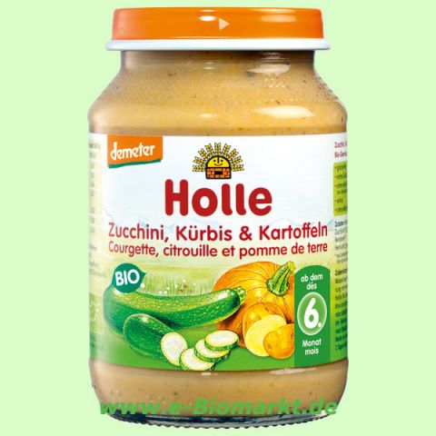 Zucchini und K�rbis mit Kartoffel, nach dem 4. Monat (Holle)