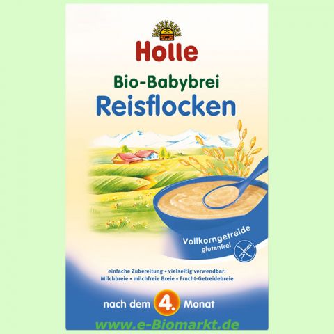Bio-Babybrei Reisflocken, nach dem 4. Monat (Holle)