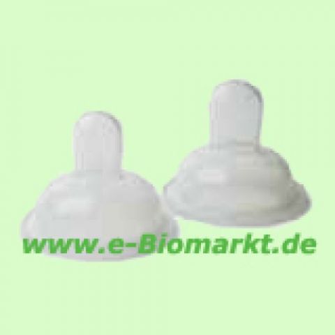 Silicon-Sauger, 2 Loch f�r Tee und Milch (Mollis)