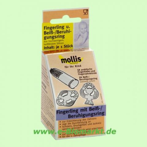 1 Fingerling und 1 Bei�-/ Beruhigungsring (Mollis)