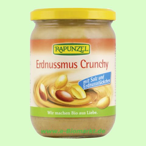 Erdnussmus Crunchy mit Salz (Rapunzel)