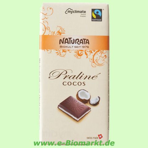 Pralin� Cocos - Milchschokolade, mit feiner Kokosnuss-F�llung (N