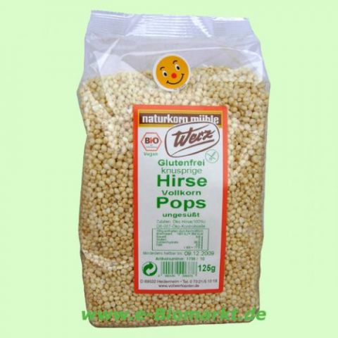 Vollkorn-Hirse gepufft, glutenfrei (Werz)