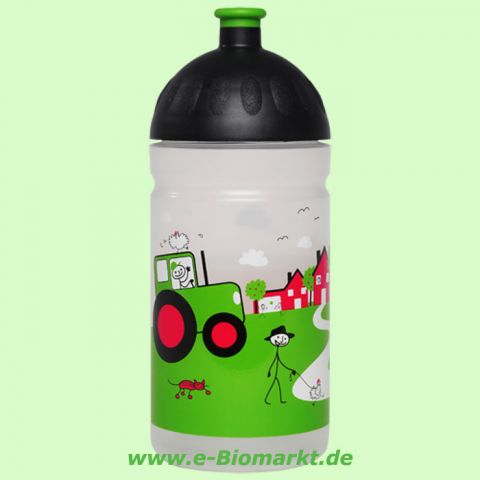 Trinkflasche ISYbe 500 ml, Turkan, blautransparent/gelb (IS