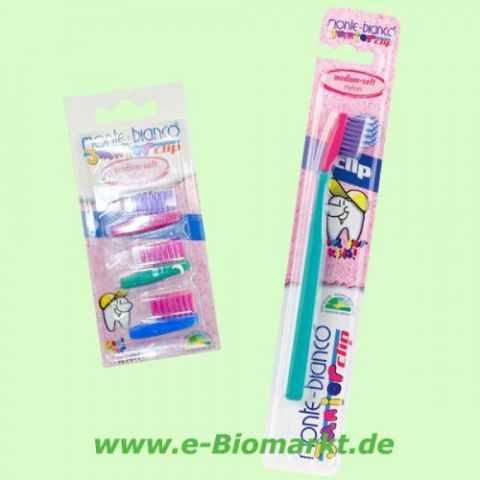 Wechselkopf-Zahnb�rste, blau, medium soft (Monte Bianco)