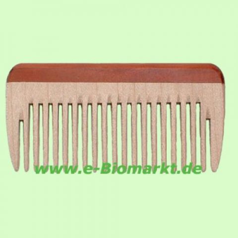Mini-Taschenkamm, Holz, grob, 8 cm (Kostkamm)
