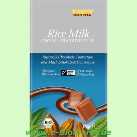 Reismilch Schokolade Couverture (BonVita)