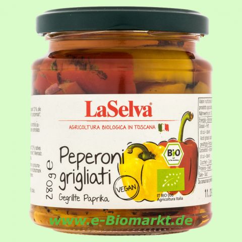 Paprika ger�stet, in Oliven�l (La Selva)