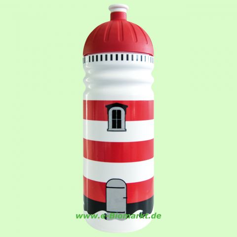 Trinkflasche ISYbe 900 ml, Blumen, transparent/rot (ISYbe)