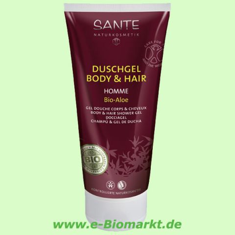 Homme Duschgel Body & Hair Bio-Aloe (Sante)