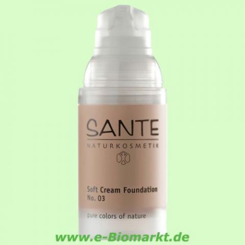 Soft Cream Foundation No.03, Sunny beige (Sante)