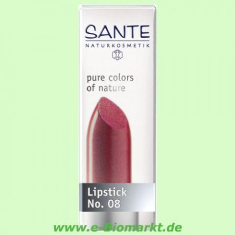 Lipstick No.08, Deep Red (Sante)