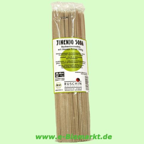 Jinenjo Soba, mit Weizen und Jinenjo-Pulver (Ruschin Makrobiotik