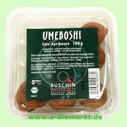 Umeboshi, Salz-Aprikosen (Ruschin Makrobiotik)