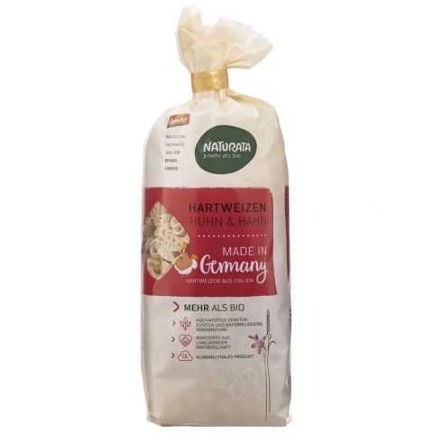 Hartweizen Kindernudeln, Huhn + Hahn (Naturata)