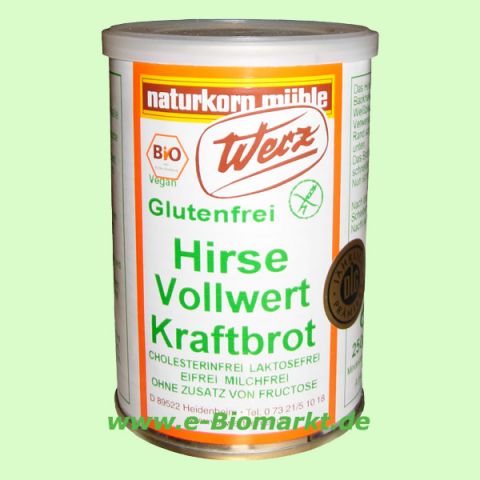 Hirse-Vollwert-Kraftbrot glutenfrei (Werz)