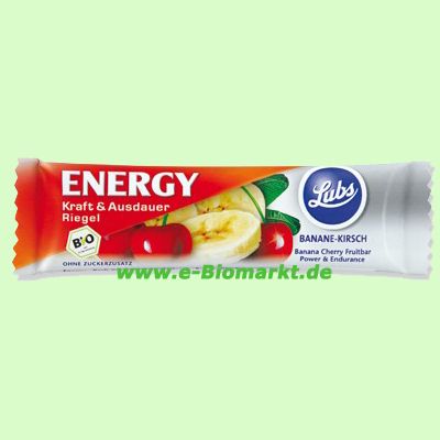 Energy - Kraft & Ausdauer Riegel, Banane Kirsch (Lubs)