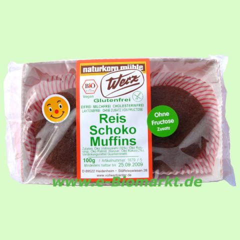 Reis-Schoko-Muffins glutenfrei (Werz)