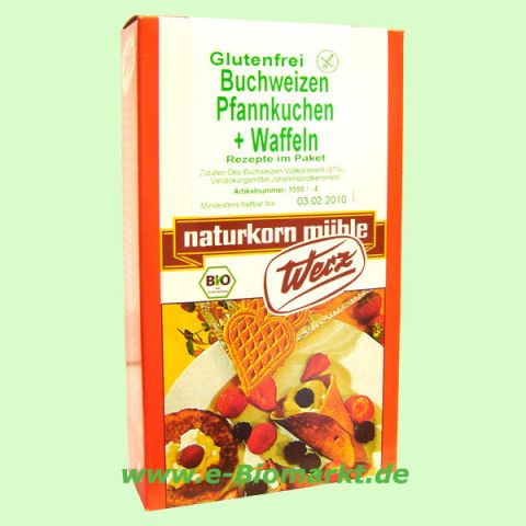 Buchweizen-Vollkorn-Pfannkuchen & Waffeln, glutenfrei (Werz)