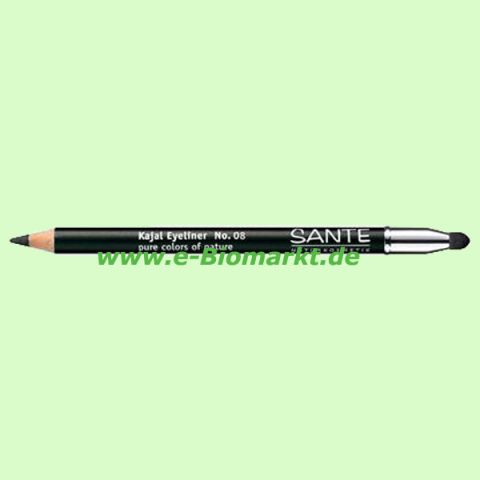 Kajal Eyeliner No.08, Deep black (Sante)