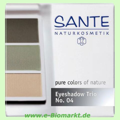 Eyeshadow Trio No.04, Natural Green (Sante)