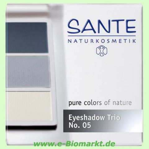 Eyeshadow Trio No.05, Ocean Blue (Sante)