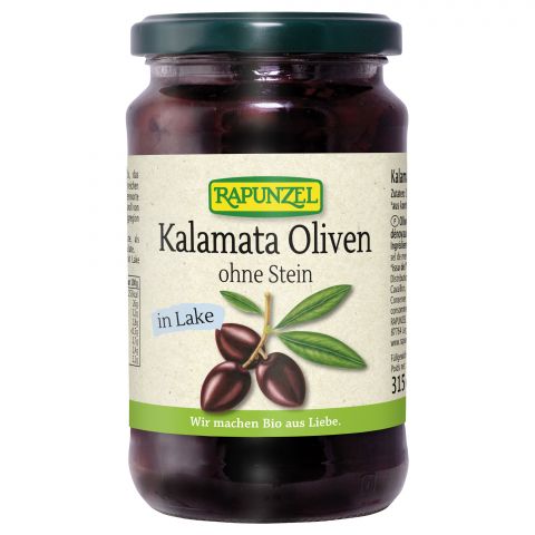 Kalamata Oliven, violett ohne Stein (Rapunzel)