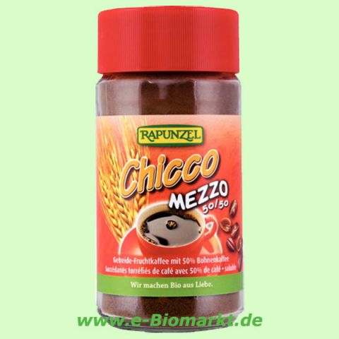 Chicco-Mezzo Instant, 50%Getreide-,50%Bohnenkaffee (Rapunzel)