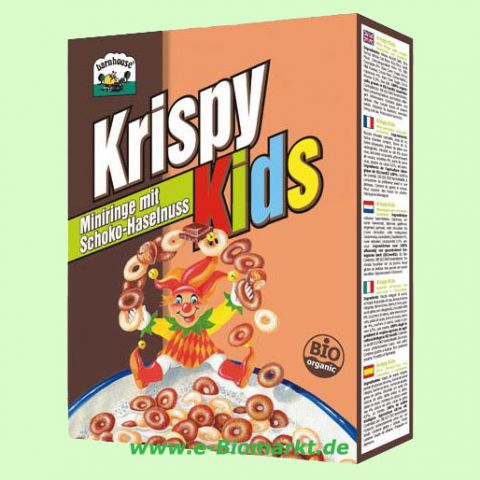 Krispy Kids - Miniringe mit Schoko-Haselnuss (Barnhouse)