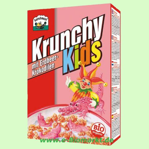 Krunchy Kids mit Erdbeer-Krokodilen (Barnhouse)