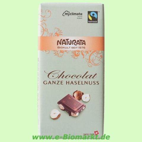 Chocolat - Ganze Haselnuss (Naturata)