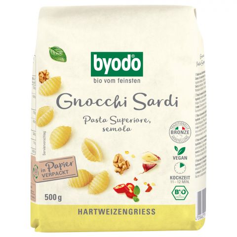 Pasta Superiore Gnocchi Sardi, hell (Byodo)