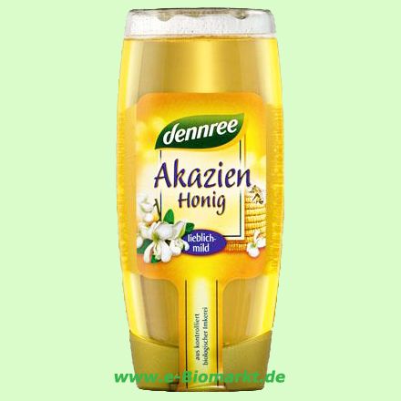 Akazienhonig in der Spenderflasche (dennree)