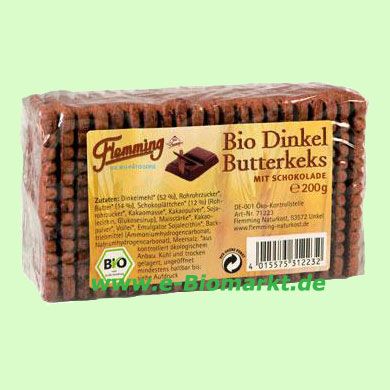 Dinkel-Butterkeks mit Schokolade (Flemming)