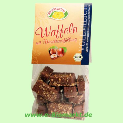 Vollmilch-Haselnuss-Waffeln (Rosengarten)