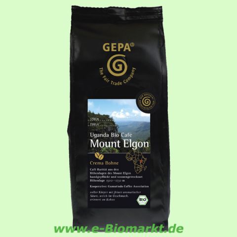 Espressorarit�t Uganda Caf� Mount Elgon, ganze Bohne (Gepa)